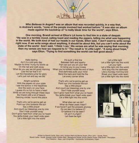 Виниловая пластинка ELTON JOHN AND BRANDI "Who Believes In Angels?" (COLORED LP) 