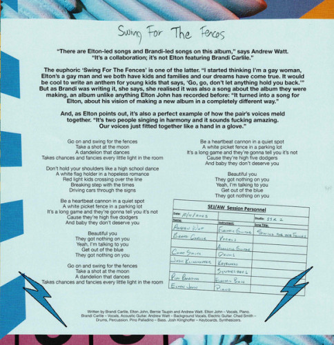 Виниловая пластинка ELTON JOHN AND BRANDI "Who Believes In Angels?" (COLORED LP) 