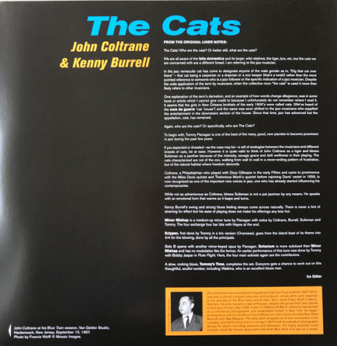 Виниловая пластинка JOHN COLTRANE & KENNY BURRELL "The Cats" (LP)