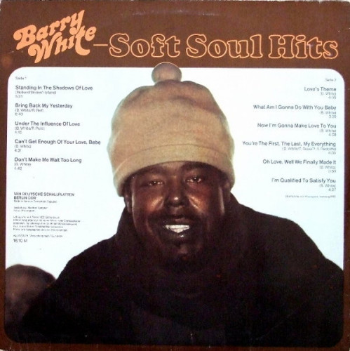 Виниловая пластинка BARRY WHITE "Soft Soul Hits" (VG/VG LP)