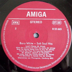 BARRY WHITE "Soft Soul Hits" (VG/VG LP)