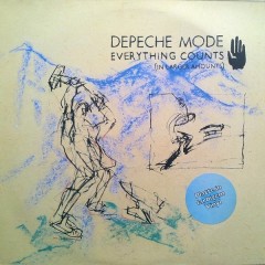 DEPECHE MODE "Everything Counts (In Larger Amounts)" (NM CLEAR LP)