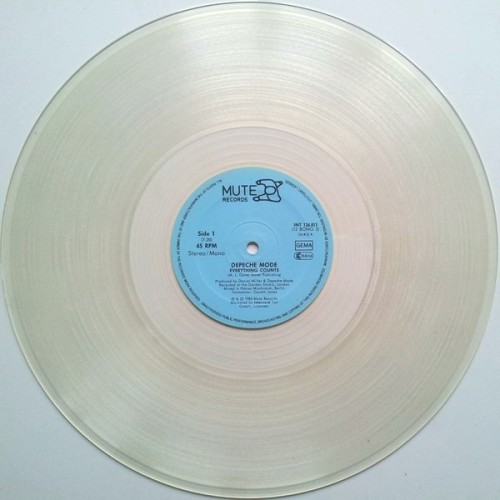 Виниловая пластинка DEPECHE MODE "Everything Counts (In Larger Amounts)" (NM CLEAR LP)