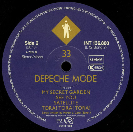 Виниловая пластинка Depeche Mode ‎"Get The Balance Right And Live Tracks" (INT 136.800 NM LP) 