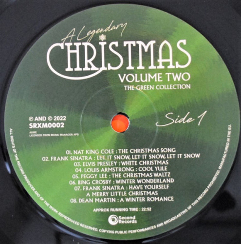 Виниловая пластинка VARIOUS ARTISTS "A Legendary Christmas (Volume Two) (The Green Collection)" (LP) 