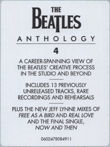 Виниловая пластинка BEATLES "Anthology 4" (3LP)
