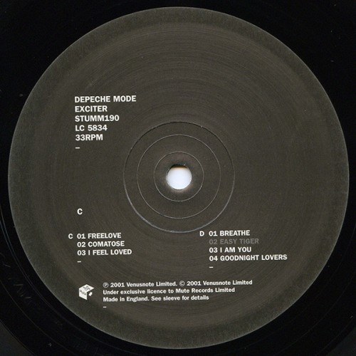 Виниловая пластинка DEPECHE MODE "Exciter" (NM 2LP)