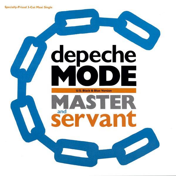 Виниловая пластинка Depeche Mode ‎"Master And Servant (U.S. Black & Blue Version)" (SIRE LP) 