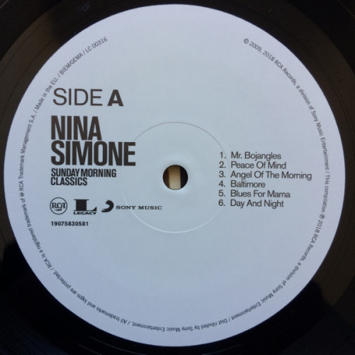 Виниловая пластинка NINA SIMONE "Sunday Morning Classics" (2LP)