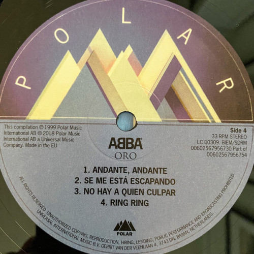 Виниловая пластинка ABBA "Oro: Grandes Exitos" (2LP)
