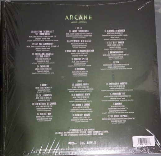 Виниловая пластинка VARIOUS ARTISTS "Arcane League of Legends Season Two Score" (OST LP) 