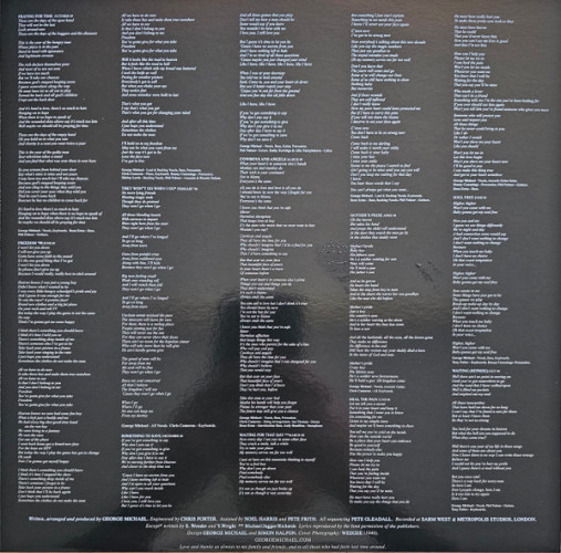 Виниловая пластинка GEORGE MICHAEL "Listen Without Prejudice Vol.1" (CLEAR LP) 