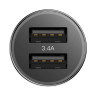Автомобильная зарядка Baseus Small Screw 3.4A Dual-USB Type-C Car Charging Set TZXLD-B01 