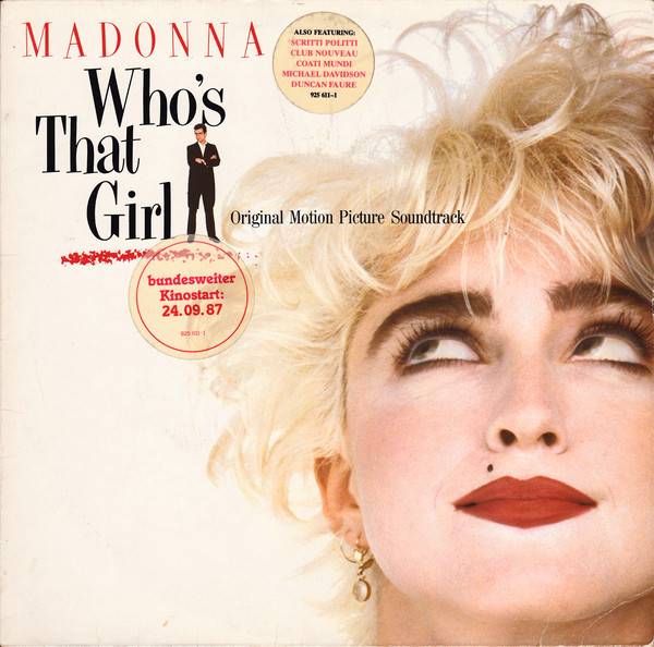 Пластинка Madonna "Who's That Girl (Original Motion Picture Soundtrack)" (NM LP) 
