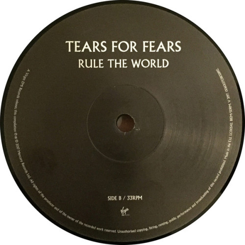 Виниловая пластинка TEARS FOR FEARS "Rule The World" (2LP) 