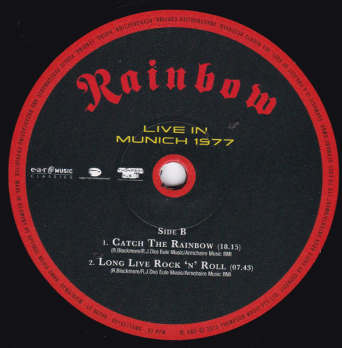 Виниловая пластинка RAINBOW "Live In Munich 1977" (3LP) 