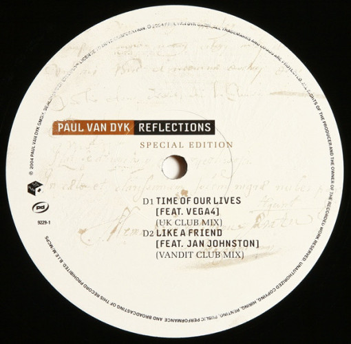 Виниловая пластинка PAUL VAN DYK "Reflections" (2LP) 