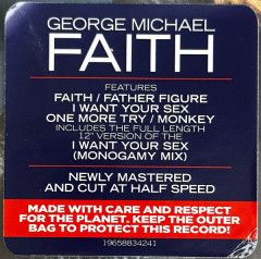 GEORGE MICHAEL "Faith" (2LP)