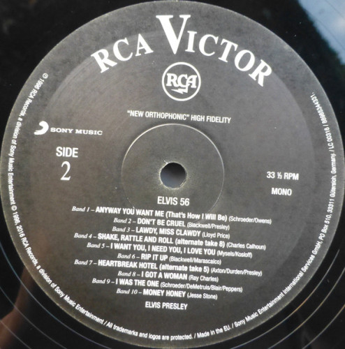 Виниловая пластинка Elvis Presley "Elvis 56" (LP)