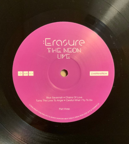Виниловая пластинка ERASURE "The Neon Live" (3LP)