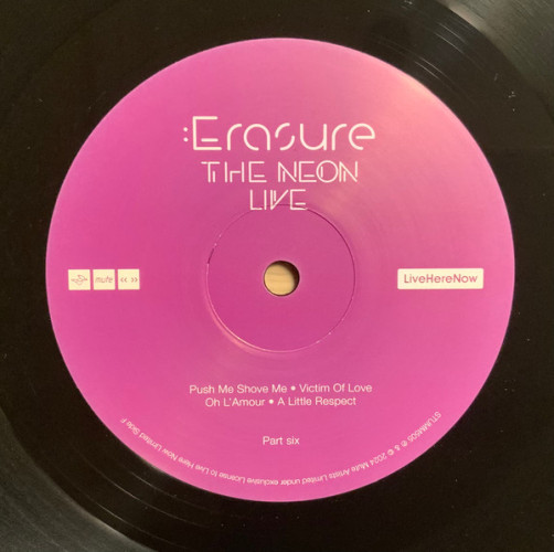 Виниловая пластинка ERASURE "The Neon Live" (3LP)