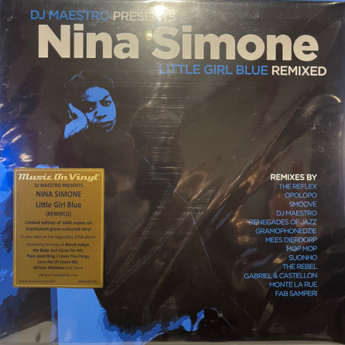 Виниловая пластинка NINA SIMONE "DJ Maestro Presents: Little Girl Blue (Remixed)" (GREEN 2LP)