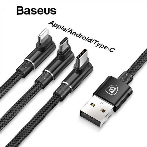 USB кабель Baseus 3-in-1 MVP 3-in-1 Mobile Game Cable (CAMLT-WZ01) 