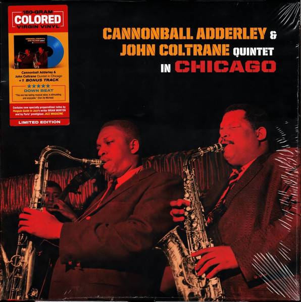Виниловая пластинка CANNONBALL ADDERLEY AND JOHN COLTRANE "Quintet In Chicago" (BLUE LP) 