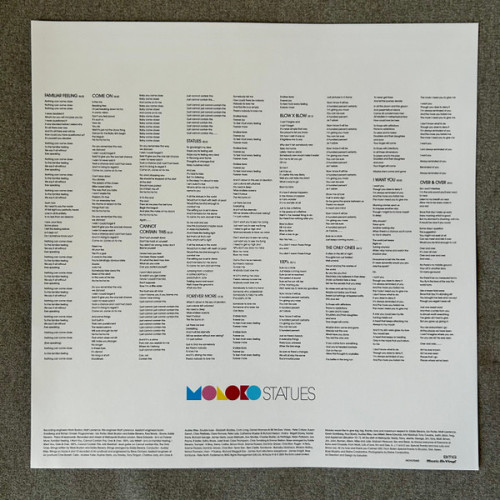 Виниловая пластинка MOLOKO "Statues" (PNK 2LP)