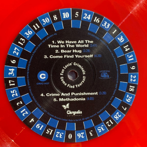 Виниловая пластинка FUN LOVIN CRIMINALS "Come Find Yourself" (COLOURED 2LP)