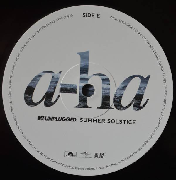  A HA MTV Unplugged Summer Solstice 3LP 