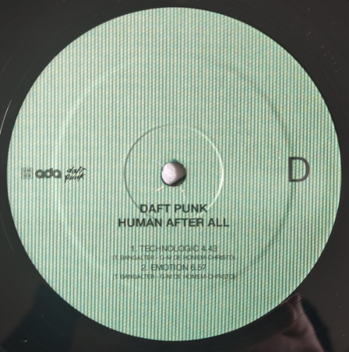 Виниловая пластинка DAFT PUNK "Human After All" (2LP) 