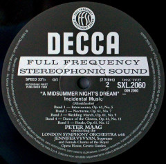 MENDELSSOHN &quot;A Midsummer Night`s Dream&quot; (LP)