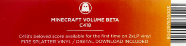 Виниловая пластинка C418 "Minecraft Volume Beta" (COLORED 2LP)