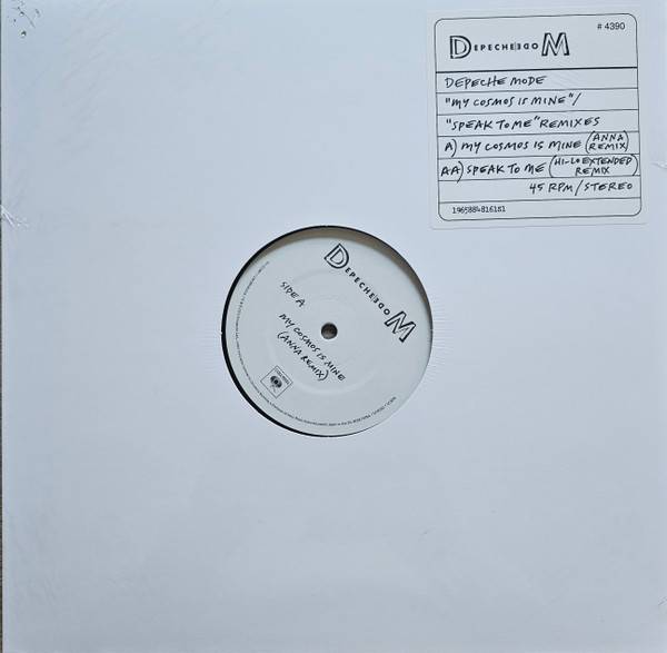 Виниловая пластинка DEPECHE MODE "My Cosmos Is Mine / Speak To Me Remixes" (LP) 