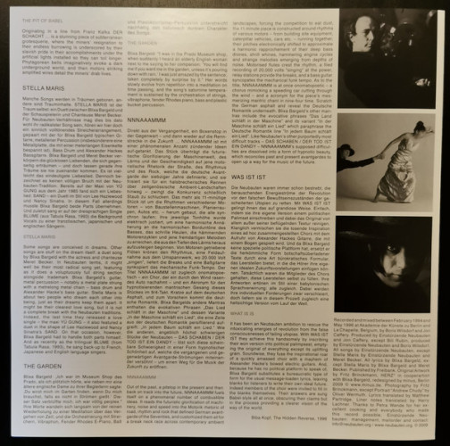 Виниловая пластинка EINSTURZENDE NEUBAUTEN "Ende Neu" (LP) 