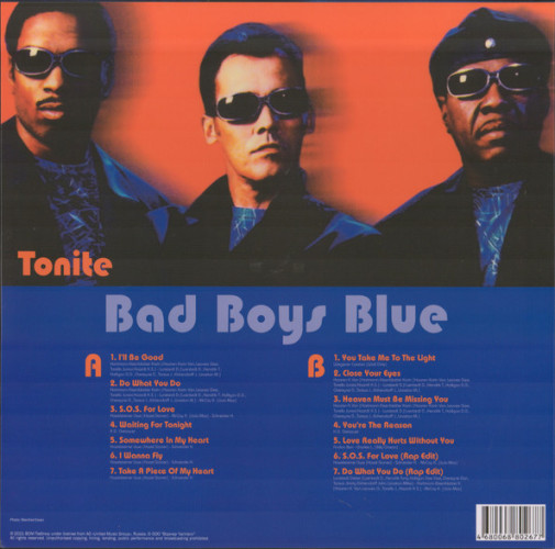 Виниловая пластинка BAD BOYS BLUE "Tonite" (ORANGE LP) 