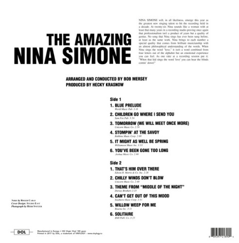 Виниловая пластинка NINA SIMONE "The Amazing Nina Simone" (LP)