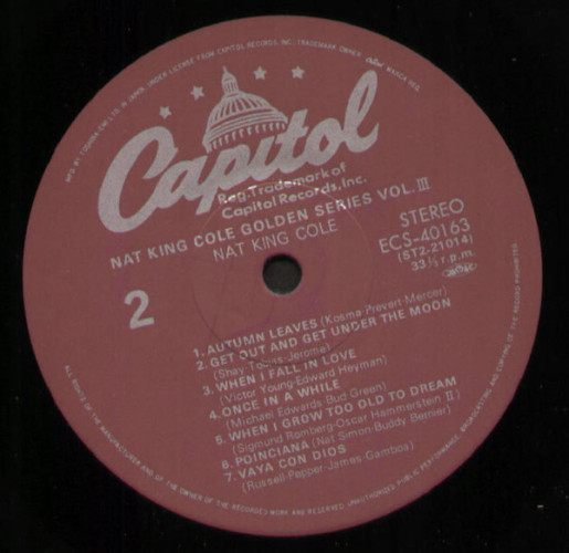 Виниловая пластинка NAT KING COLE "Stardust" (NM/NM LP)