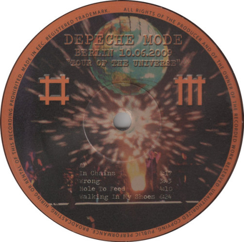 Виниловая пластинка DEPECHE MODE "Tour Of The Universe (Berlin 10.06.2009)" (M 3LP)