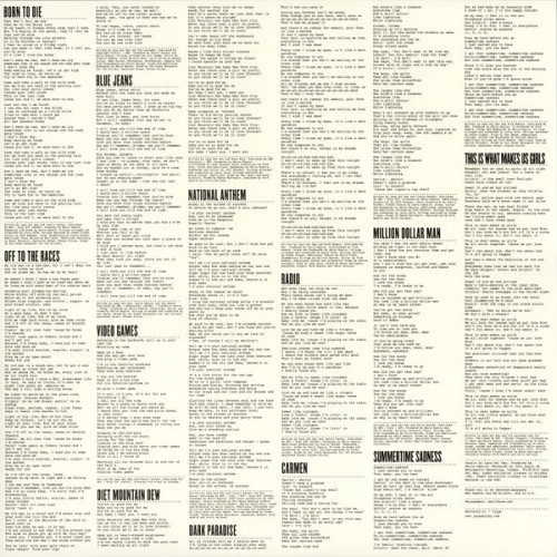 Виниловая пластинка LANA DEL REY "Born To Die" (LP) 