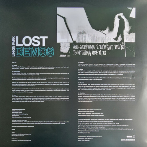 Виниловая пластинка LINKIN PARK "Lost Demos" (BLUE LP) 