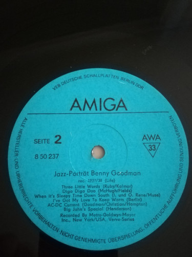 Виниловая пластинка BENNY GOODMAN "Porträt In Swing" (EX LP)
