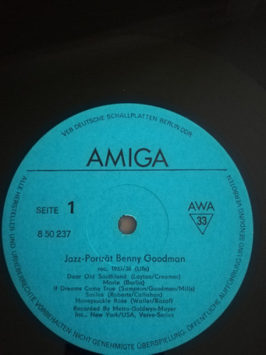Виниловая пластинка BENNY GOODMAN "Porträt In Swing" (EX LP)