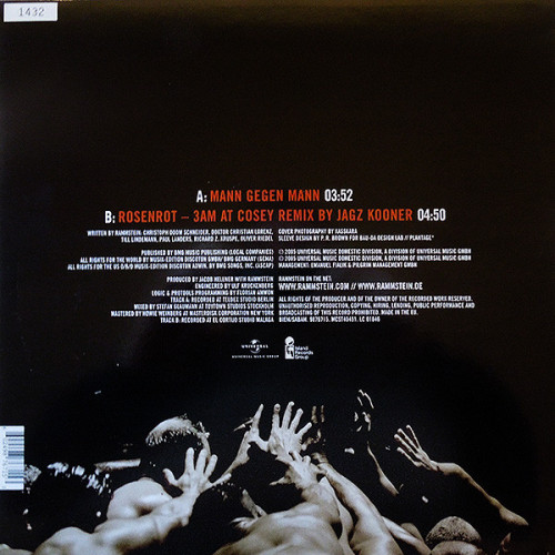 Виниловая пластинка RAMMSTEIN "Mann Gegen Mann" (EX LP) 