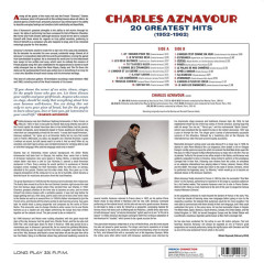 CHARLES AZNAVOUR &quot;20 Greatest Hits (1952 - 1962)&quot; (LP)