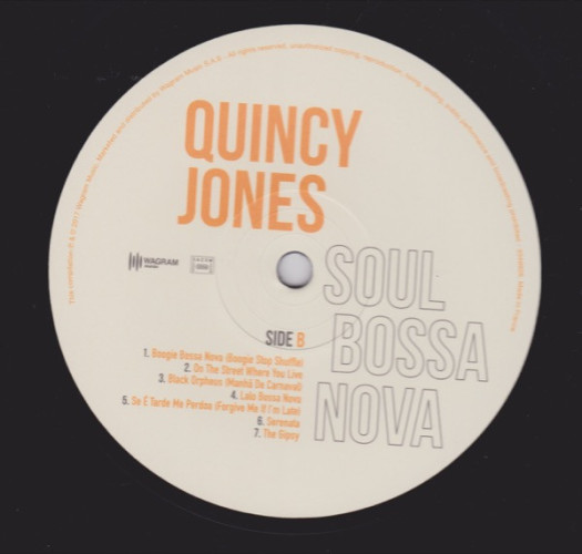 Виниловая пластинка QUINCY JONES "Soul Bossa Nova" (LP) 