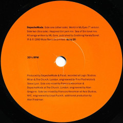 DEPECHE MODE "World In My Eyes / Happiest Girl / Sea Of Sin" (BONG20 7`` NM LP)
