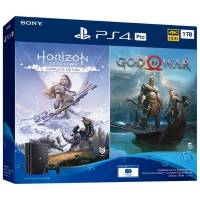 Sony PlayStation 4 Pro + Horizon + God of War