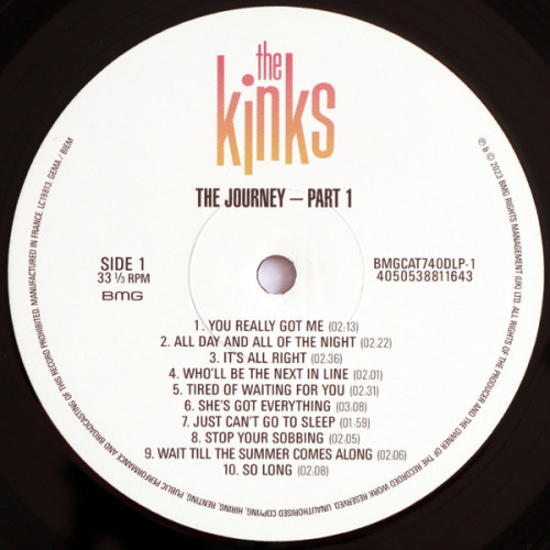 Виниловая пластинка KINKS "The Journey - Part 1" (2LP)